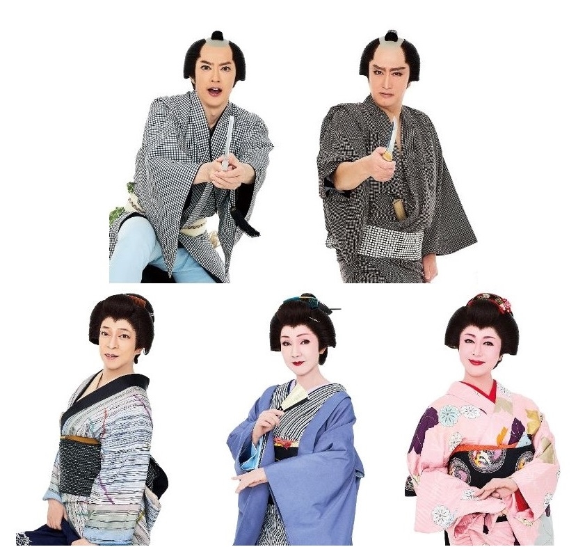 (左上から)合田雅吏・大鶴義丹・胡蝶・服部真湖・岡元あつこ