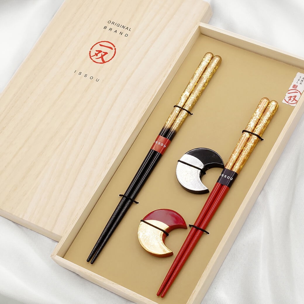 長寿祝いの贈り物として人気の「瑞雲&箸置暁月」