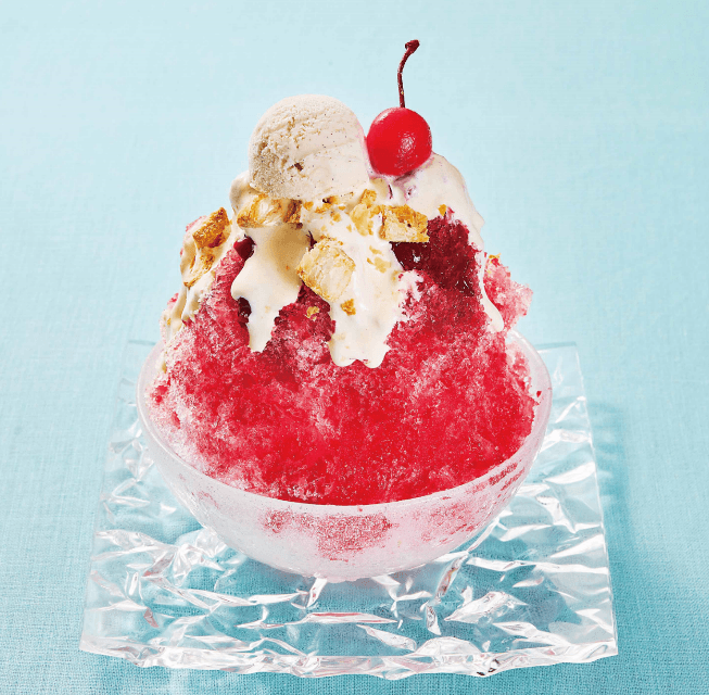 天然水の削り氷「恋するチェリーパイ」 1,200円(税込1,320円)