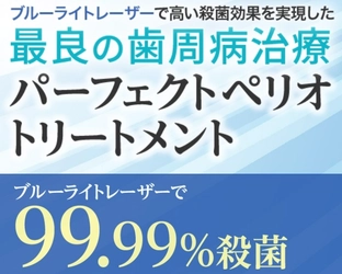 ブルーライトレーザーで高い殺菌効果を実現した最良の歯周病治療の提供を開始