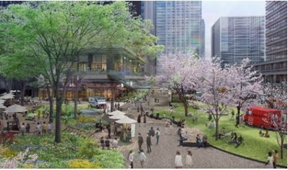 ▲整備イメージ(街区北側より)