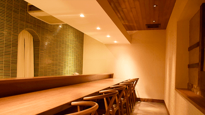 麺処むらじ祇園本店 広々としたカウンター席