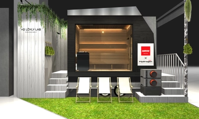 Japan Mobility Show2025にて、TOYOTA×ハルビア共同開発の水素サウナが日本初公開！