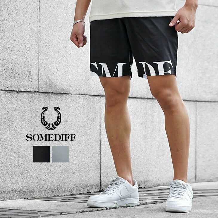 SOMEDIFF/サムディフ BIGロゴショーツ/ハーフパンツ
