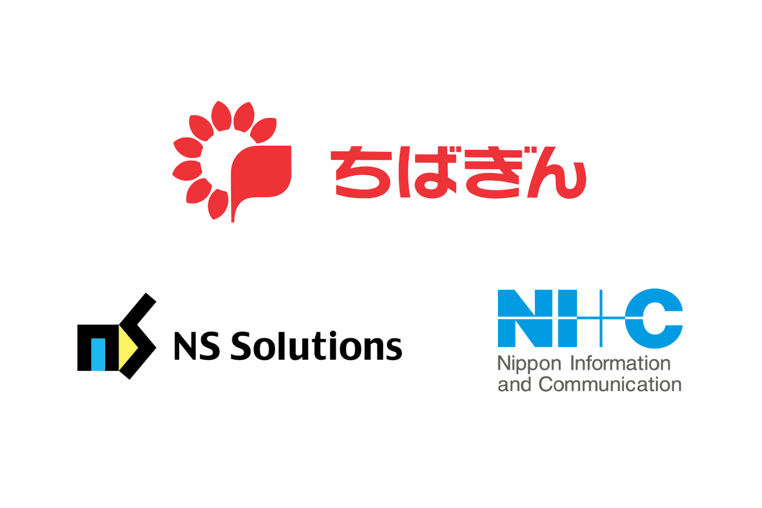千葉銀行 NSSOL NI+C 各社ロゴ