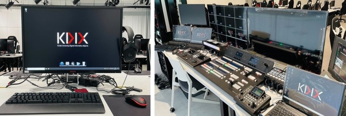 ゲーミングPC(左)、配信・音響・映像関係機材(右)