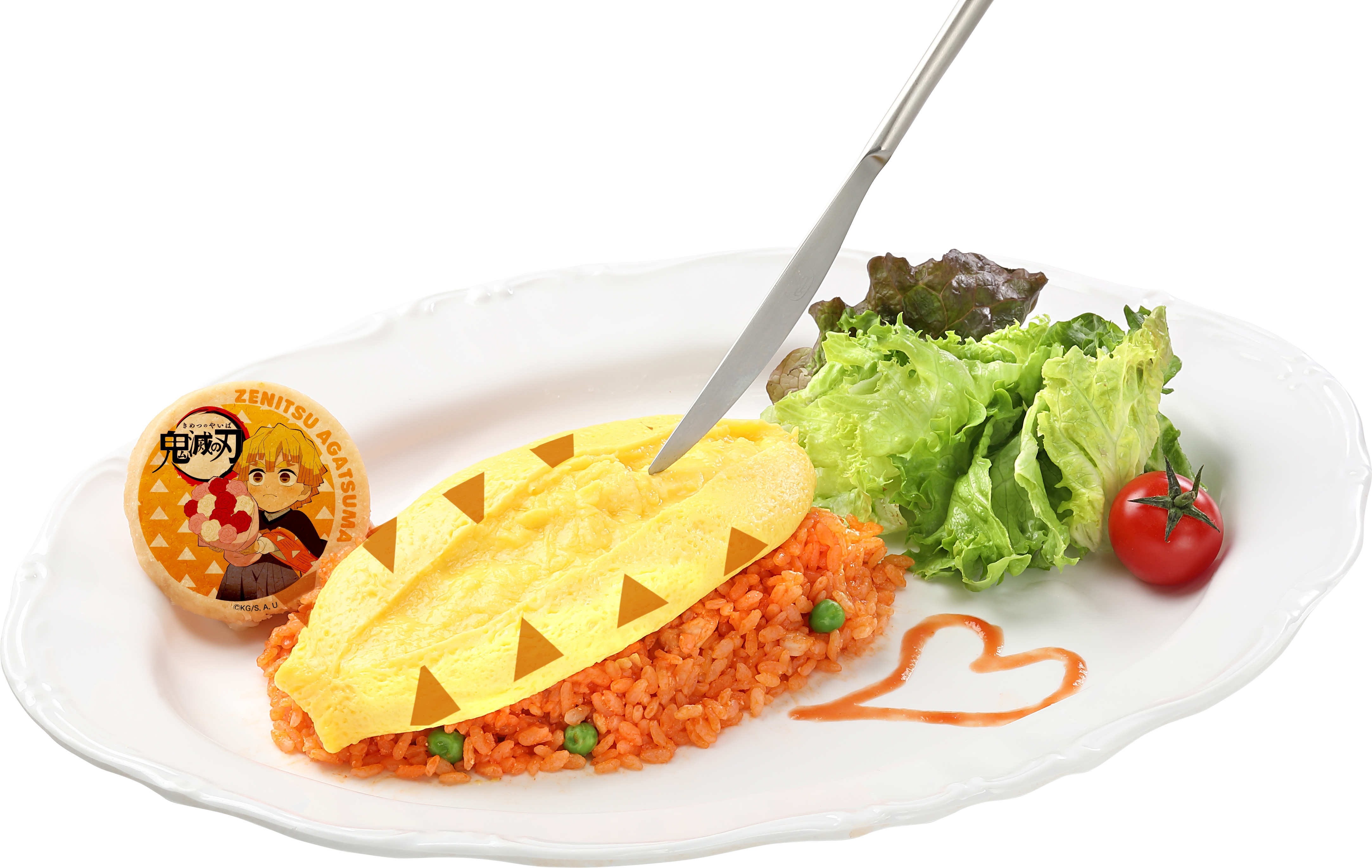 ▲我妻善逸のふわトロオムライス 1,870円(税込)