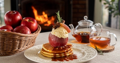 淡路島西海岸「ミエレ・ザ・ガーデン」インスタ映え間違いなし！『とろ～りとろけるりんごのパンケーキ』冬季限定で新登場！