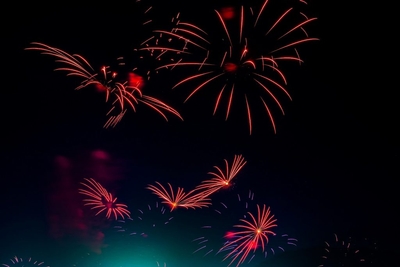 亀岡平和祭保津川市民花火大会の様子