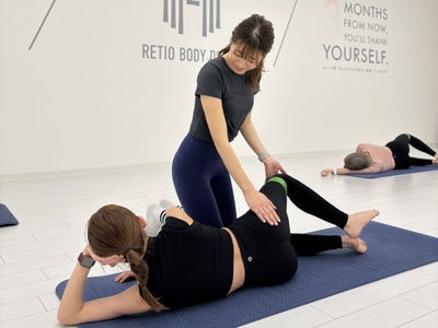 美尻を目指すヒップアッププログラムの様子