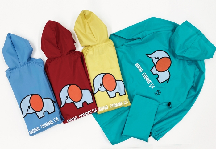 レインコート (130㎝)3,900円(税込) カラー:サックス、レッド、イエロー、グリーン