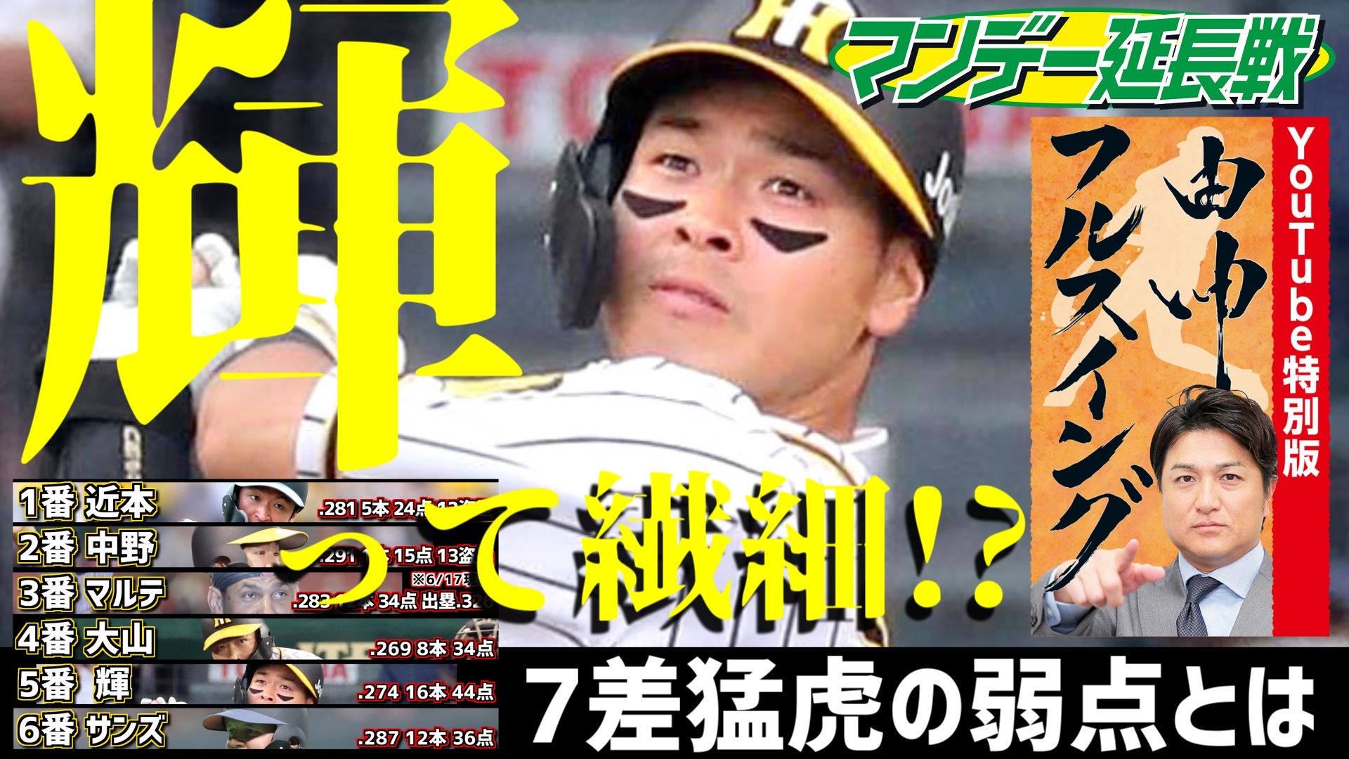 阪神・佐藤輝明を徹底分析　YouTube「マンデー報知延長戦」