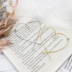 コラボピアス（ステンレス316L ワイヤーハートフープ）