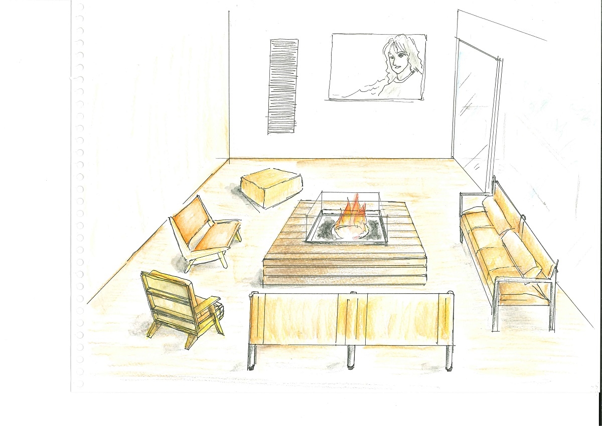 暖炉を囲みながら一息つく「だんラウンジ」