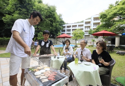 ファミリーで楽しくBBQ