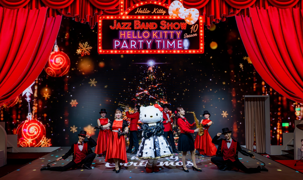 ハローキティのショーと食事が楽しめるシアターレストラン 「HELLO KITTY SHOW BOX」 新作ランチ公演『Christmas Party!』&『Winter Party!』12月1日より公演開始