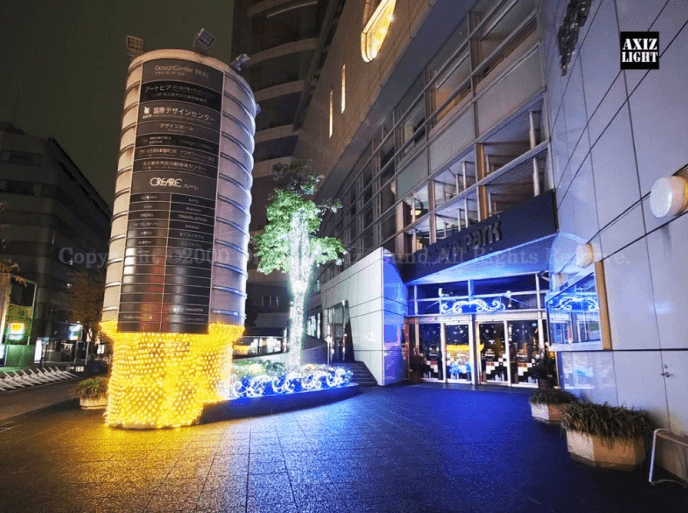 ナディアパークイルミネーション_AXIZLight演出　過去実施時の様子