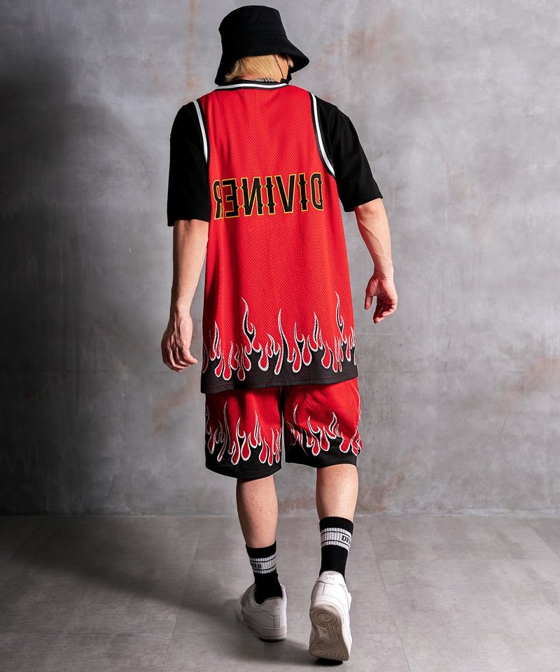 Burn Basketball Shorts(レッド)