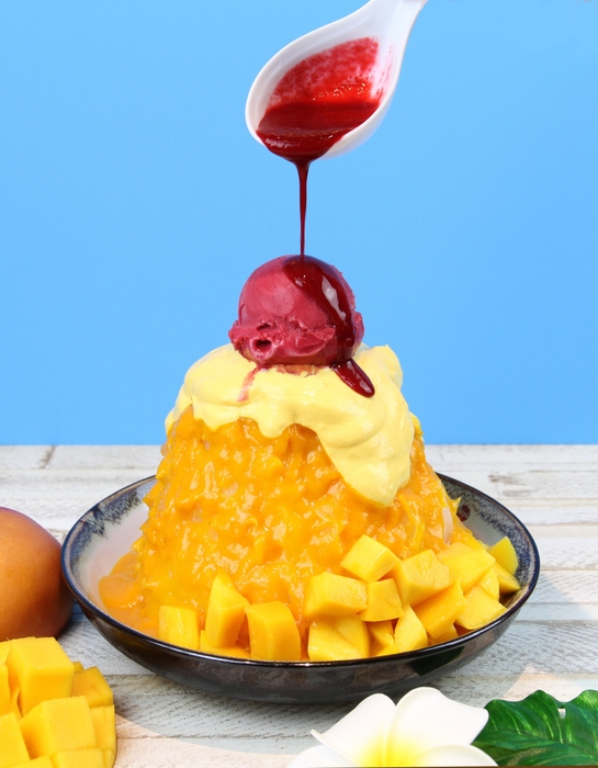 カシスマンゴーかき氷 Lサイズ