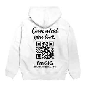 パーカー裏面デザイン（ホワイト）