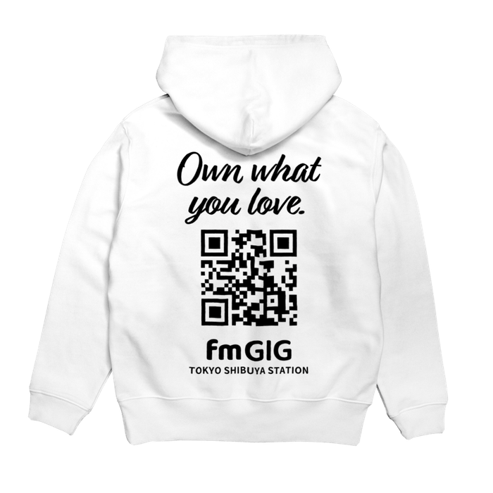 パーカー裏面デザイン(ホワイト)