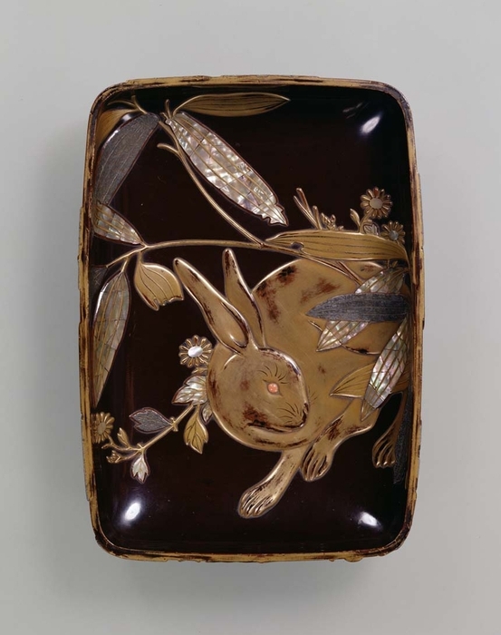 豆兎蒔絵螺鈿硯箱 伝永田友治作 江戸時代・19世紀 東京国立博物館蔵 1月2日(月・休)~29日(日) 平成館企画展示室