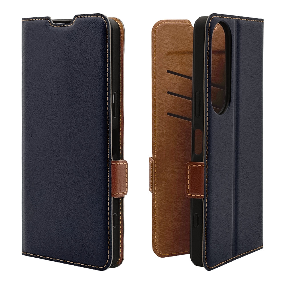 ネイビー×ブラウン