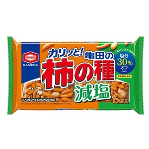 『164g 減塩　亀田の柿の種 6袋詰』
