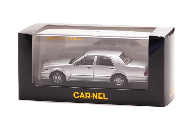 1/43 日産 グロリア Brougham VIP (PAY31) 1998 Platinum Silver Metallic:パッケージ