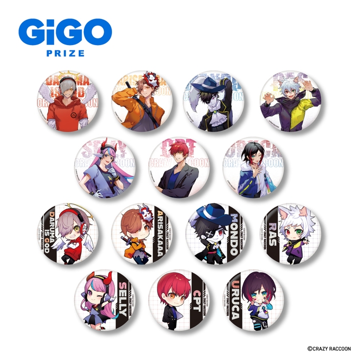 ▲ホログラム缶バッジ(全14種)