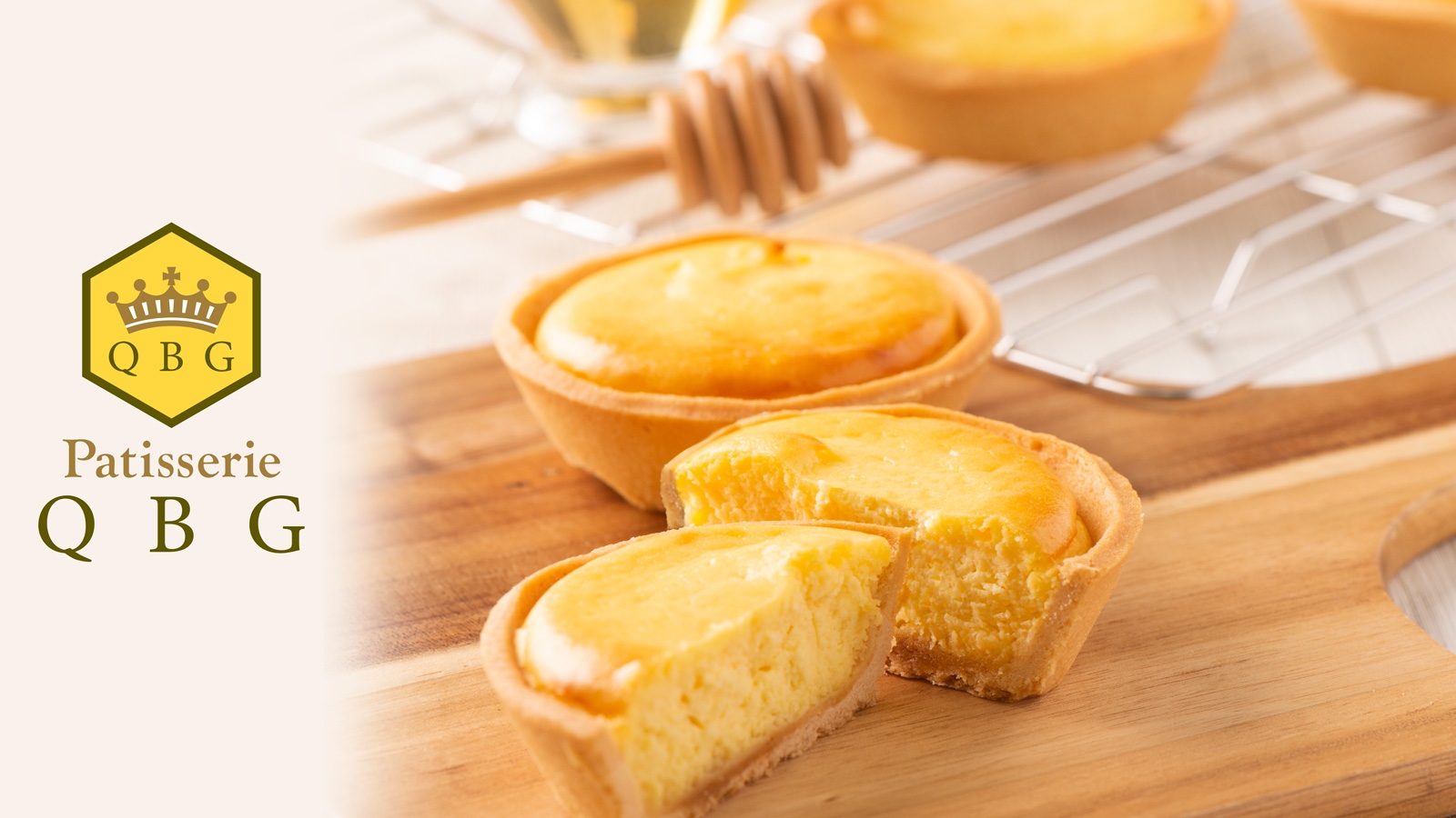 日本橋三越本店に、はちみつメーカー直営「パティスリーQBG」が初登場!朝焼きのふわとろ「はちみつチーズタルト」を築地の厨房から毎日直送【5/15(水)〜28(火)】