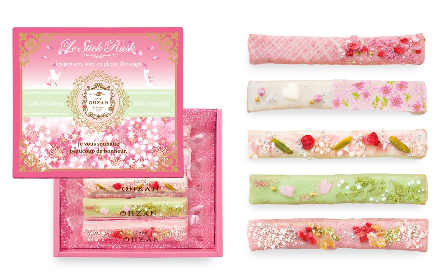 スティックラスク5本入 セゾンデフルール/Le Cube Rusk Saisons des Fleurs