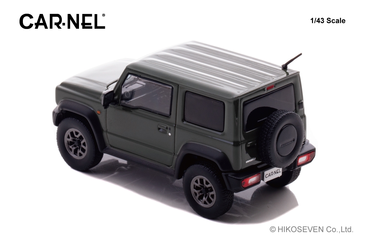 CARNEL 1/43 スズキ ジムニー シエラ JC (JB74W) 2018 Jungle Green:左後