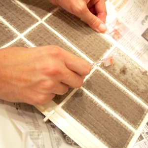 浴室乾燥機に溜まるホコリ