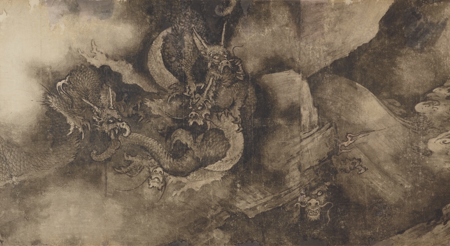 重要文化財 五龍図巻 (部分)