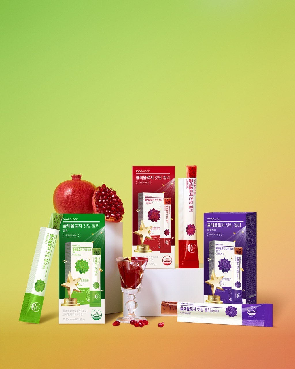 コレオロジーゼリー50本&メロン14本 FOODOLOGY】コレオロジーカットゼリー ぷるぷるゼリー/炭水化物カット