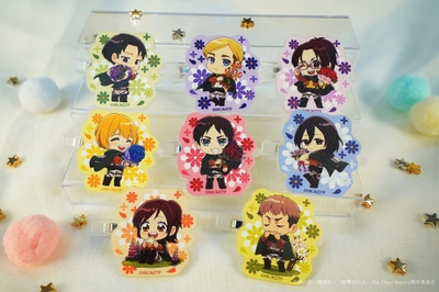 ▲アクリルヘアクリップ（全8種／ランダム）　770円（税込）　※コンプリート版　6,160円（税込）