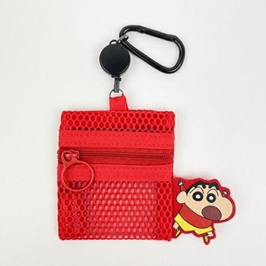 クレヨンしんちゃんのフラットなメッシュポーチ