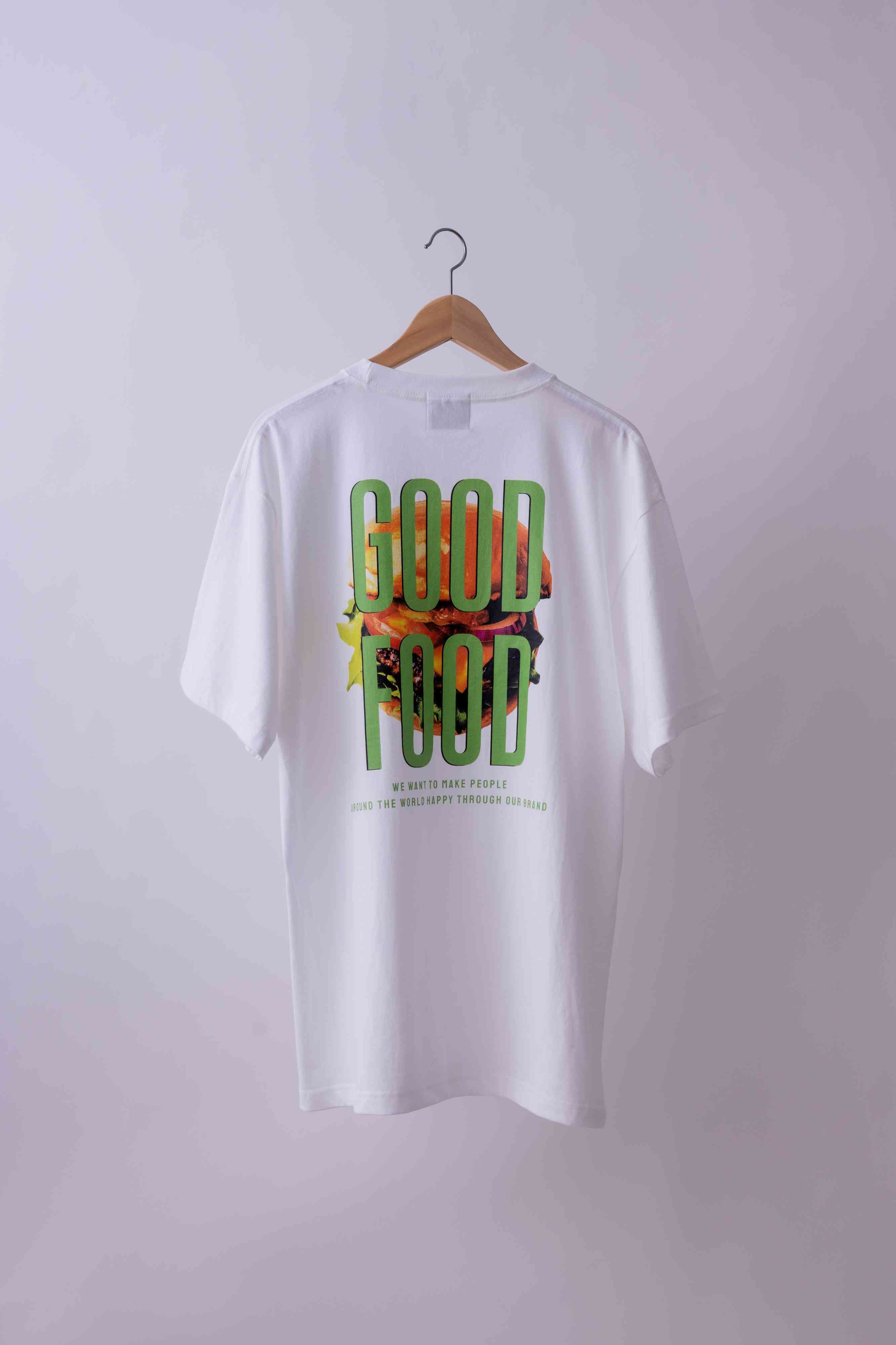 burger T-shirt ホワイト