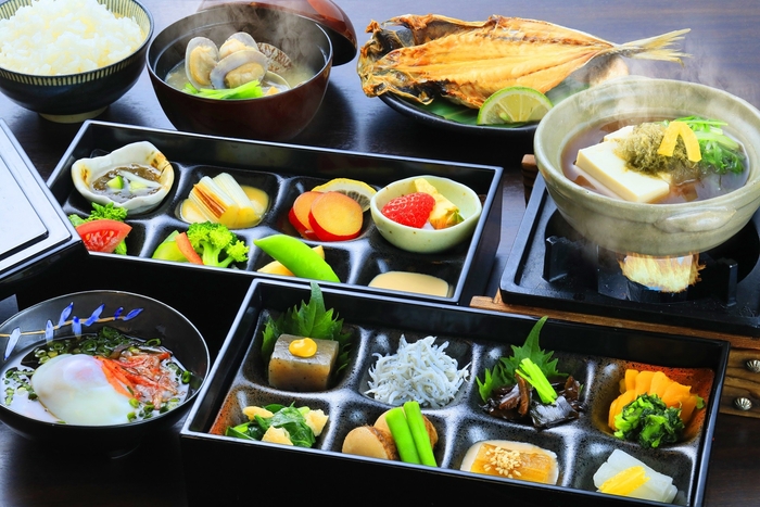 地産地消のお食事(ご朝食)