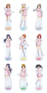 ビッグアクリルスタンド(μ's girly pink) (全9種)　各1,540円(税込)