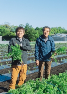 楽菜ファーム(海老名)の池田さんと栗田さん