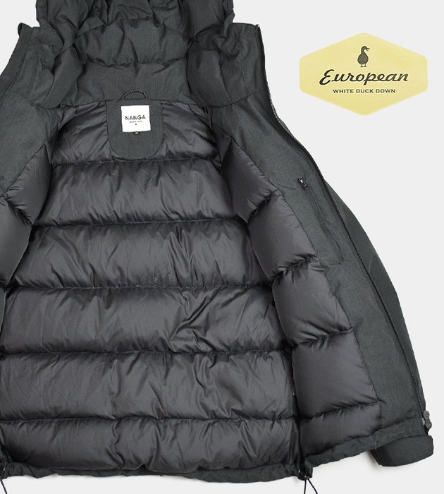 760フィルパワーのスペイン産「ホワイトダックダウン」を使用