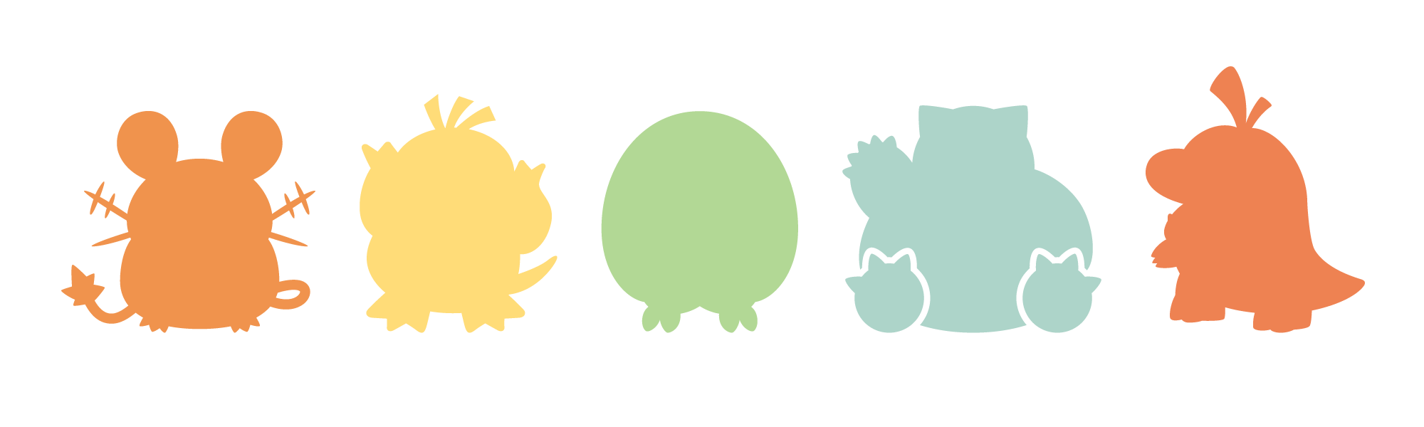 コメダ珈琲店特別装飾店舗・ポケモンシルエット