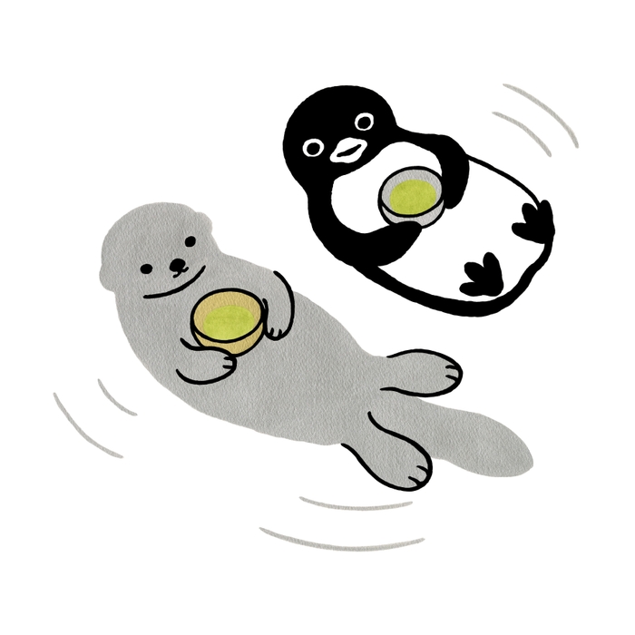 「水上のお茶会」(フレームサイズ:約43×43cm)44,000円