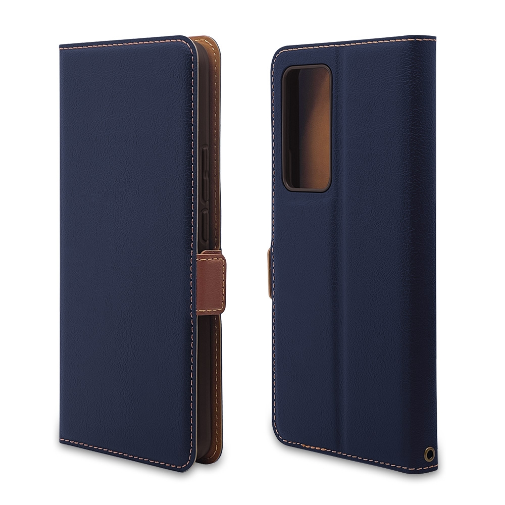 ネイビー×ブラウン