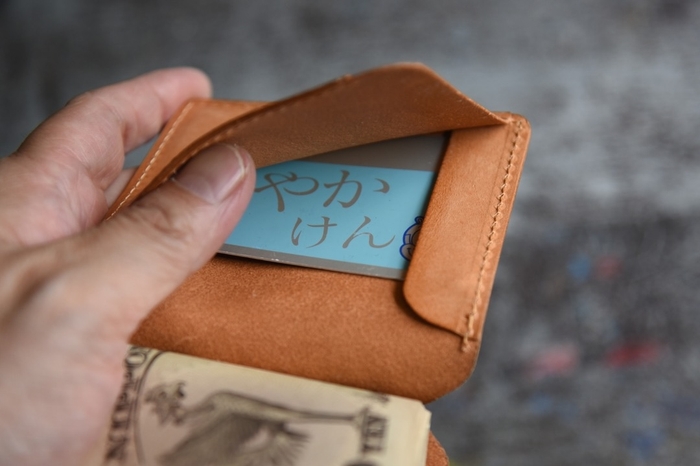 メインカードポケット左の背面