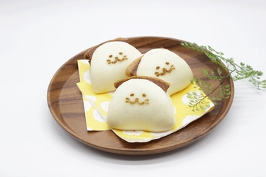 岩崎本舗のにゃんともかわいい角煮にゃんじゅうが再び登場。 ねこの焼印の角煮まんじゅうを限定販売。