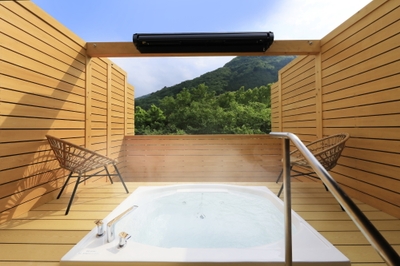 山々の眺望に癒されるひととき