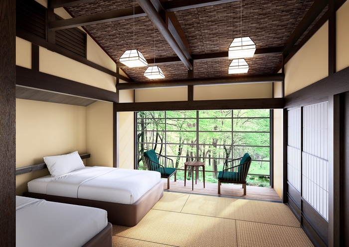 離れ客室 半露天風呂付